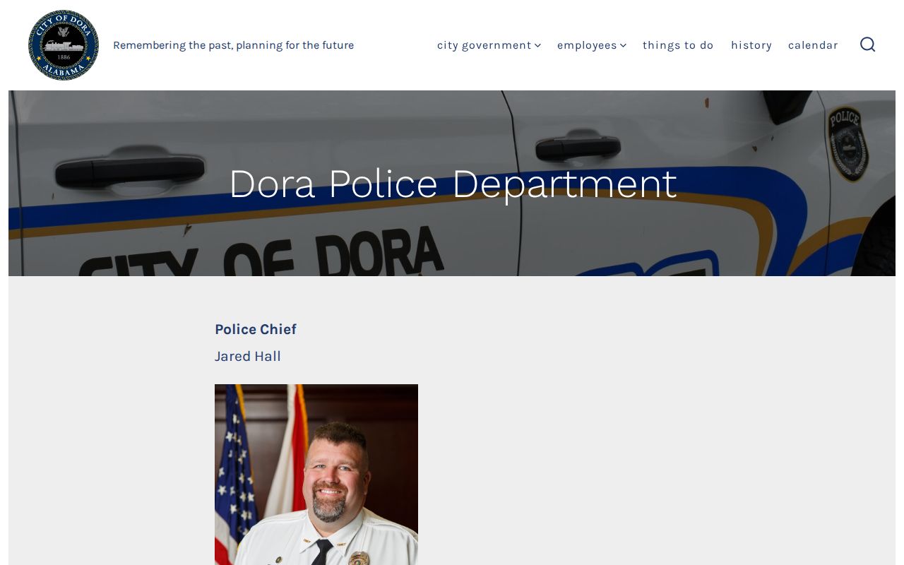 Dora criminal history police department records contact