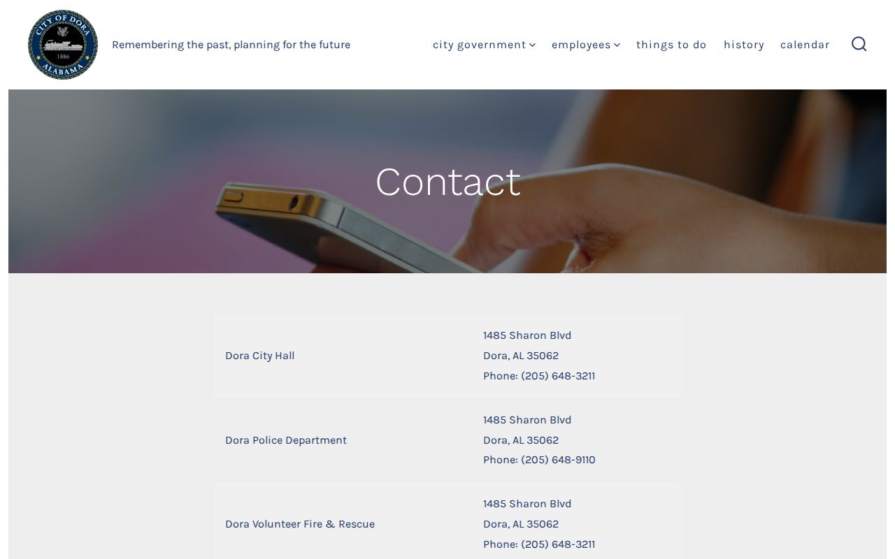 Dora criminal history city contact channels