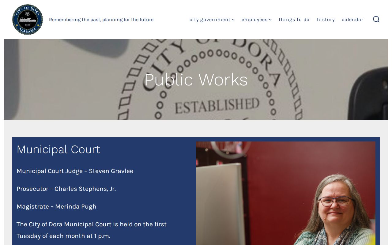 Dora criminal history municipal court schedule