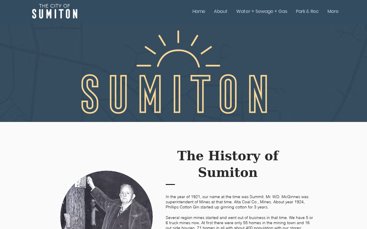 Sumiton criminal history mining town context